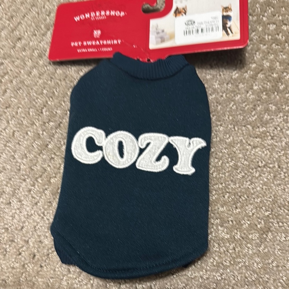 Wonder Shop Pet Sweatshirt in Blue XS